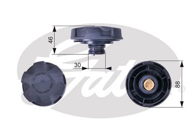 Крышка бачка расширительного GATES RC241