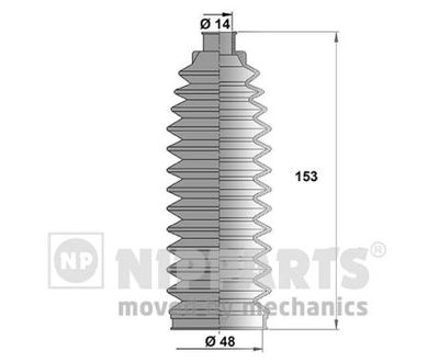Ремкомплект пыльника рулевой рейки NIPPARTS N2841031
