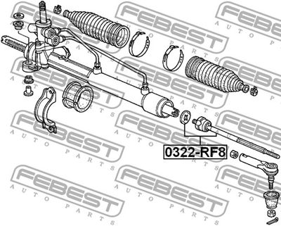 Тяга рулевая FEBEST 0322RF8