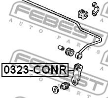 Тяга стабилизатора заднего FEBEST 0323CONR