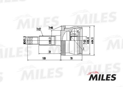 ШРУС наружный Miles GA20179