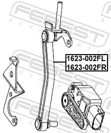 Тяга датчика положения кузова ремкомплект FEBEST 1623002FL