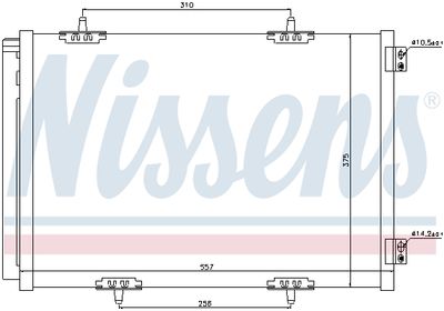 Радиатор кондиционера NISSENS 940055