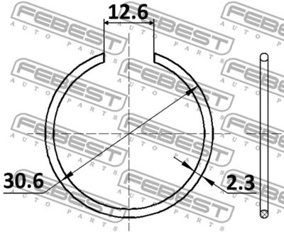 Кольцо стопорное MITSUBISHI MB393884