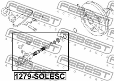 Цилиндр тормозной главный FEBEST 1279SOLESC
