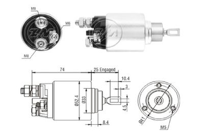 Реле втягивающее ERA ZM2381