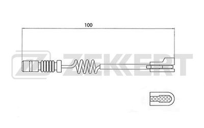 Датчик износа тормозных колодок Zekkert BS8015