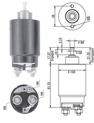 Реле втягивающее MAGNETI MARELLI AME0264