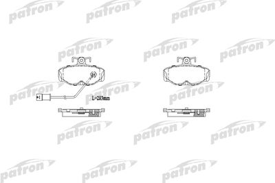 Колодки тормозные дисковые задние PATRON PBP915