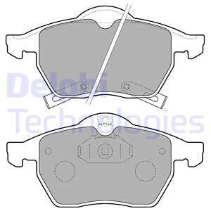 Колодки тормозные дисковые DELPHI LP1731
