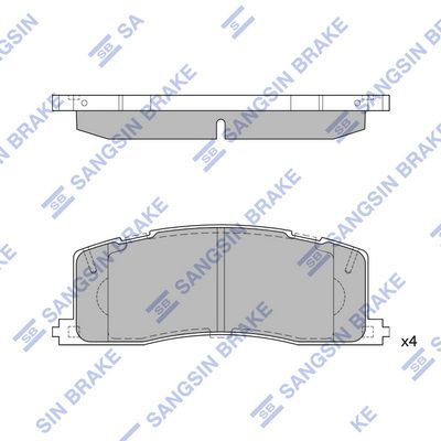 Колодки тормозные дисковые SANGSIN SP2036