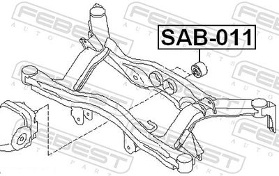 Сайлентблок задней балки SUBARU 41322AE01D