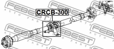 Подшипник подвесной вала карданного FEBEST CRCB300