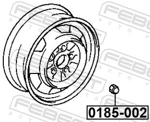 Гайка колесная FEBEST 0185002