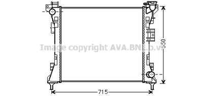 Радиатор системы охлаждения AVA CR2104