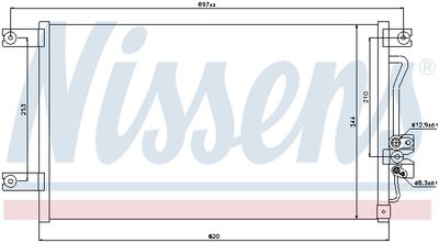 Радиатор кондиционера NISSENS 94790