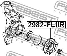Ступица задняя FEBEST 2982FLIIR