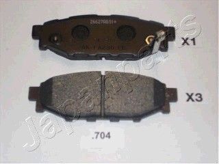 Колодки тормозные дисковые JAPANPARTS PP704AF