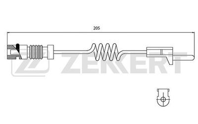 Датчик износа тормозных колодок Zekkert BS8014