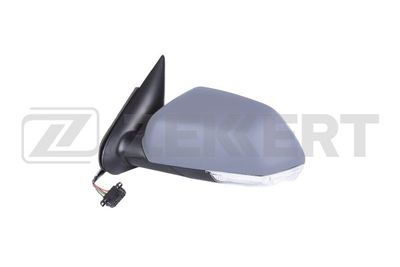 Зеркало левое в сборе грунтованное выпуклое с подогревом Zekkert SP4108