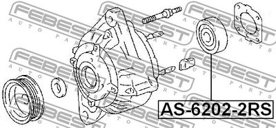 Подшипник шариковый FEBEST AS62022RS