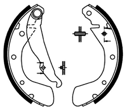 Колодки тормозные задние барабанные AKYOTO AKS0533