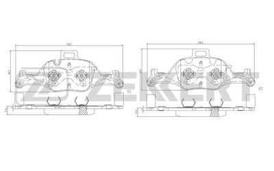 Колодки тормозные дисковые передние Zekkert BS1526
