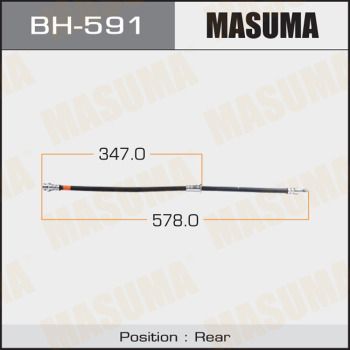 Шланг тормозной задний Masuma BH591
