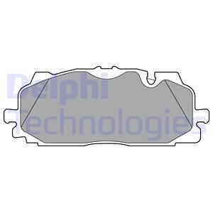 Колодки тормозные дисковые комплект DELPHI LP3302