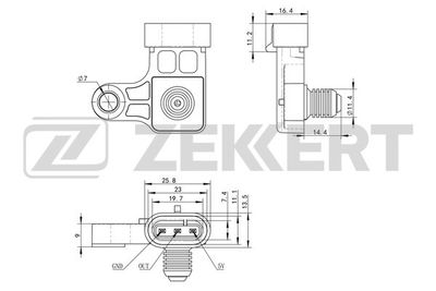 Датчик давления воздуха Zekkert SE2008