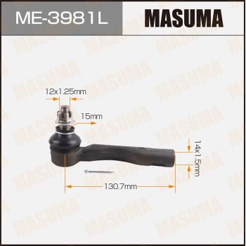 Наконечник рулевой тяги Masuma ME3981L