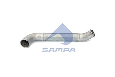 Труба глушителя промежуточная с гофрой SAMPA 041376