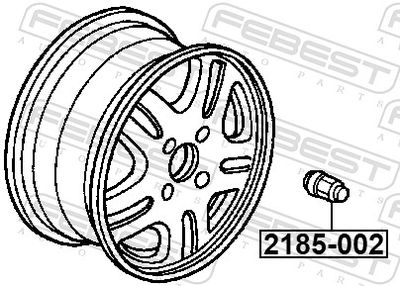 Гайка колесная FEBEST 2185002