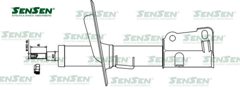 Амортизатор передний газовый SENSEN 42141258