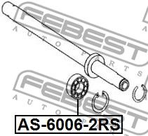 Подшипник шариковый FEBEST AS60062RS