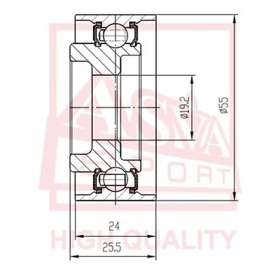 Ролик натяжителя ASVA HNBP010