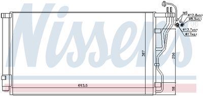 Радиатор кондиционера NISSENS 940244