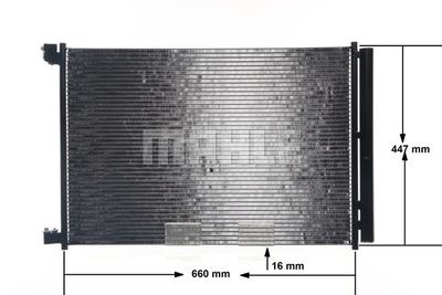 Радиатор кондиционера MAHLE AC412000S