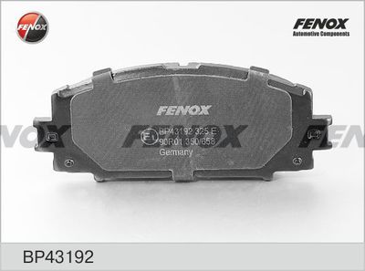 Колодки тормозные передние FENOX BP43192