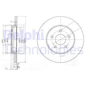 Диск тормозной задний DELPHI BG3663C