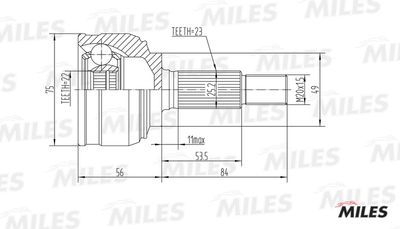 ШРУС наружный Miles GA20308