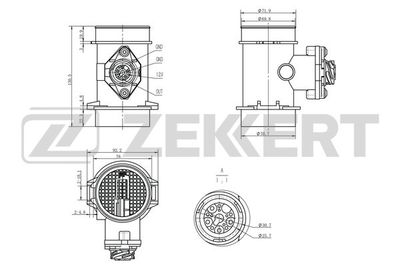 Датчик давления воздуха Zekkert SE1059