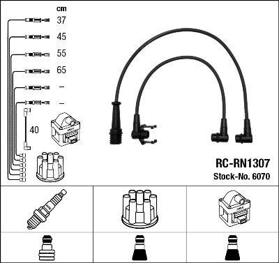 Комплект проводов зажигания NGK 6070