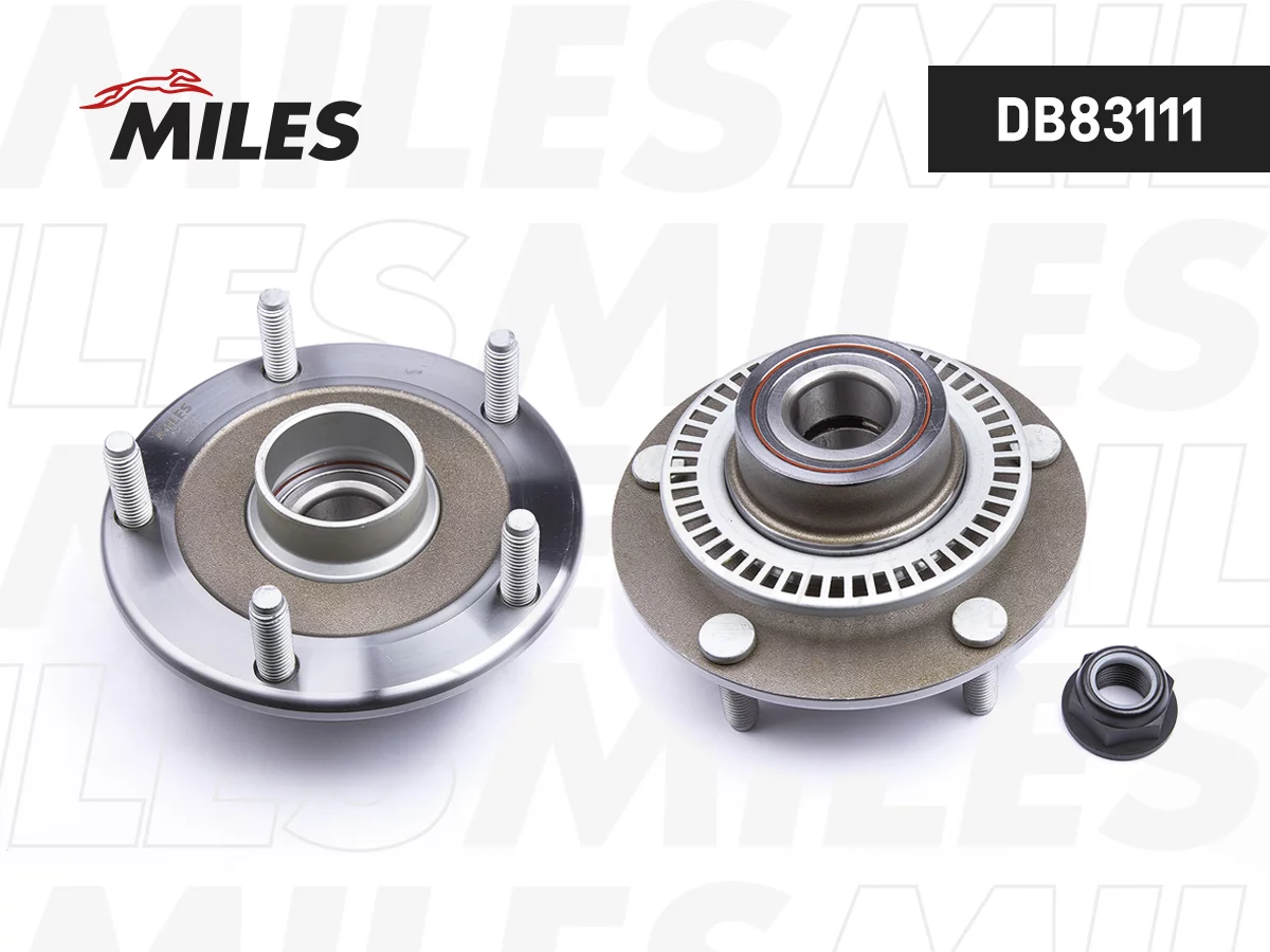 Ступица задняя с подшипником Miles DB83111