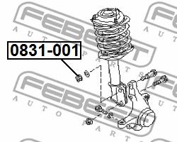 Гайка FEBEST 0831001