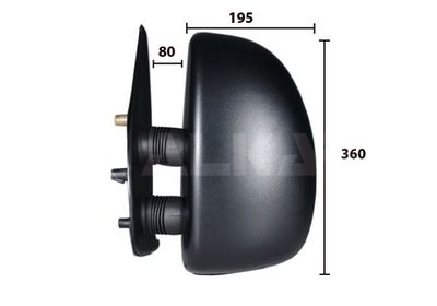 Зеркало боковое ALKAR 9254961
