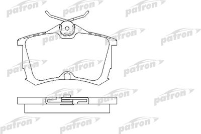 Колодки тормозные дисковые задние PATRON PBP1506