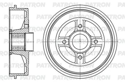 Барабан тормозной PATRON PDR1005
