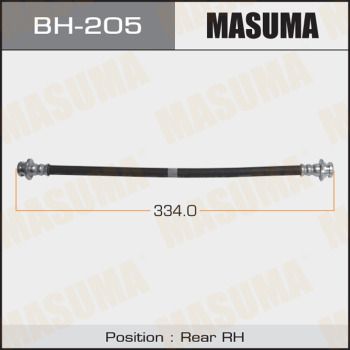 Шланг тормозной задний правый Masuma BH205