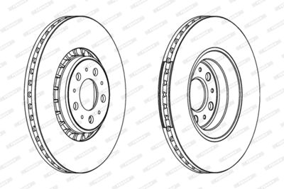 Диск тормозной FERODO DDF1371C1